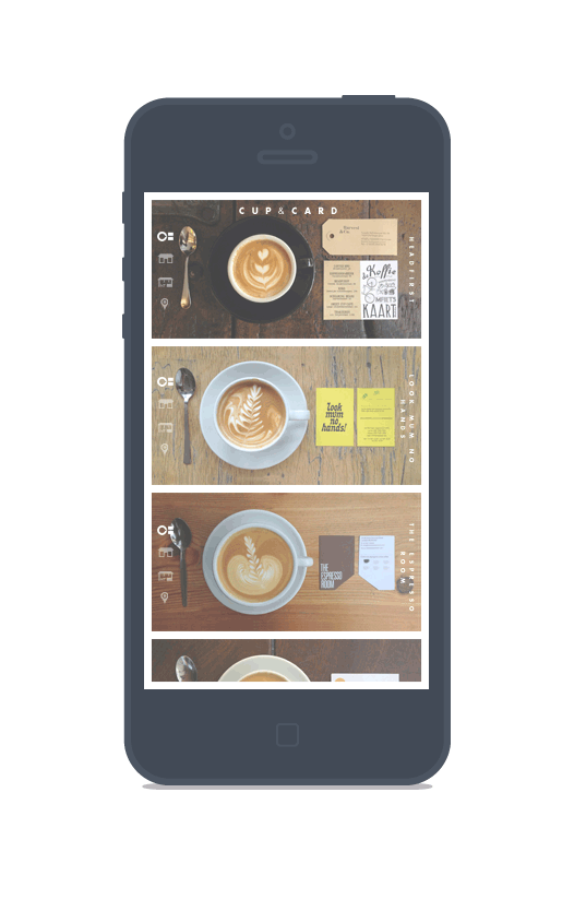 Cup & Card on mobile